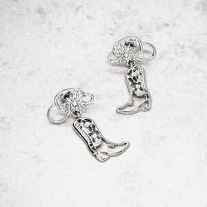 Kentucky Derby Cowgirl Boot Earrings